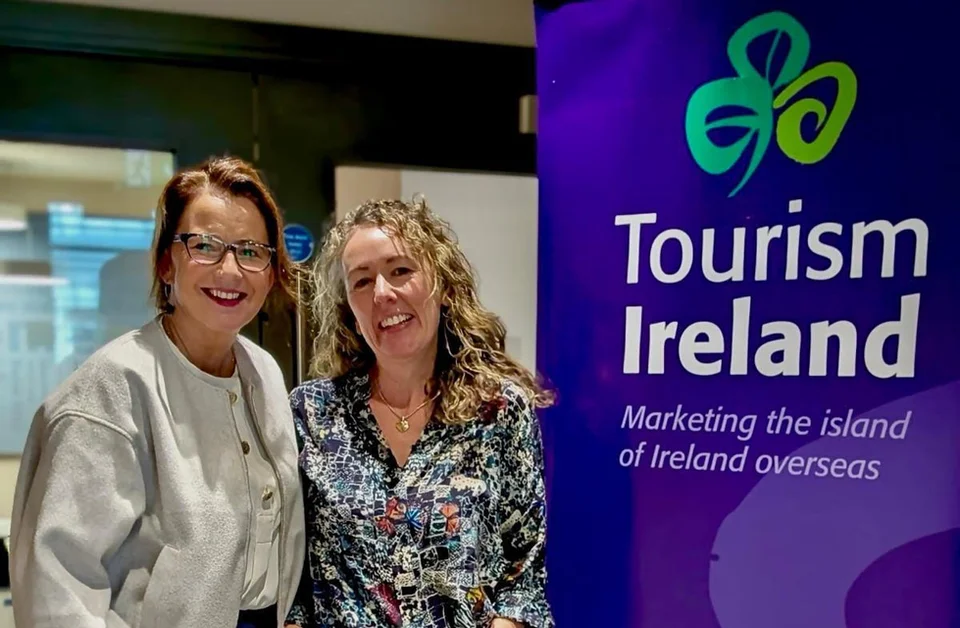 Sharon and Camilla at Tourism Ireland
